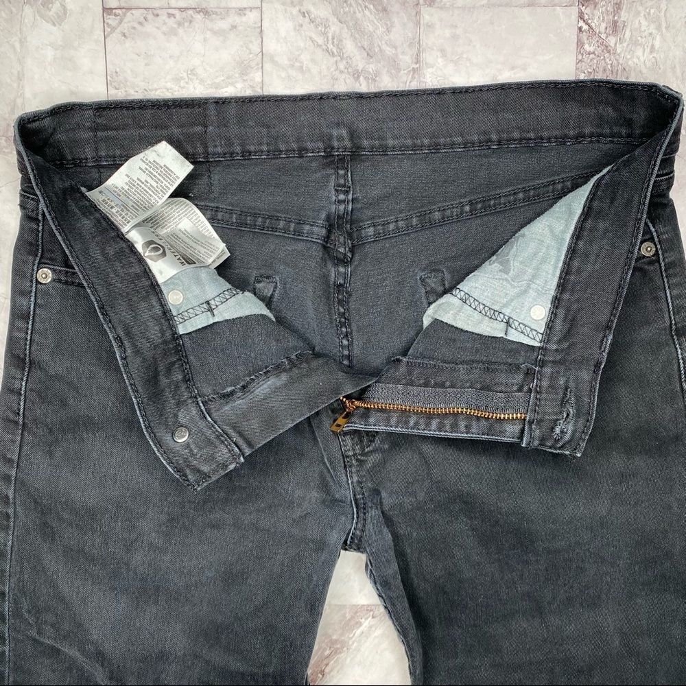 LEVI’S Black Mid-Rise Skinny Denim Jeans - Size 32 - Picture 8 of 10